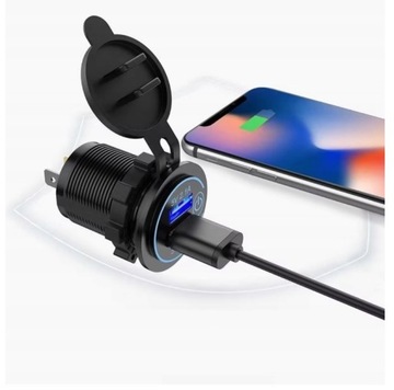 АВТОМОБИЛЬНОЕ ЗАРЯДНОЕ УСТРОЙСТВО 2xUSB 2X2.1A СЕНСОРНЫЙ