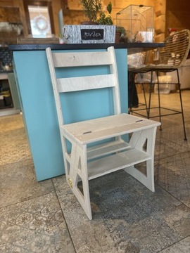 ПОЛКА для цветов косметика СТУЛ ЛЕСТНИЦА 3в1 MODERN ELEGANT коричневый