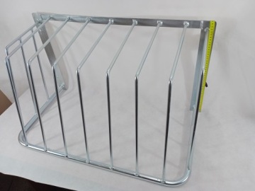 Большая оцинкованная кормушка для лошадей, 80 x 45 x 45 см