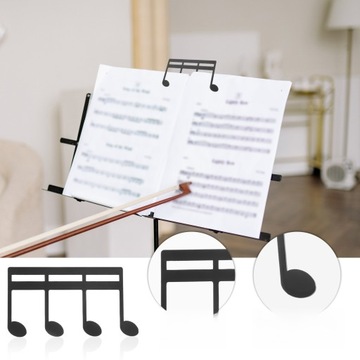 STOJAK NA KSIĄŻKĘ NA FORTEPIAN AKCESORIA DO GITARY MUZYKA NOTE