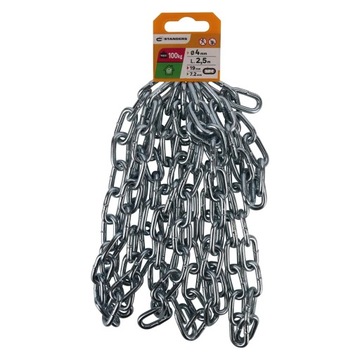 Стендеры Цепь короткозвенная 4 мм х 2,5 м