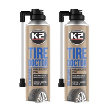 K2 Tire Doctor Koło Zapasowe do 14' Spray do Pompowania Opon 2 Sztuki