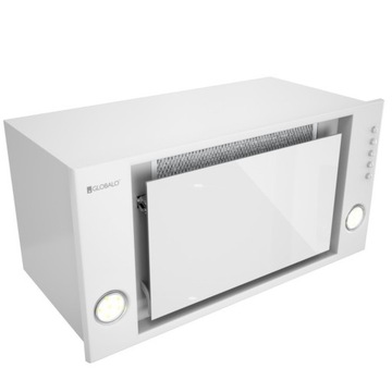 OKAP KUCHENNY DO ZABUDOWY PODSZAFKOWY 60cm Globalo Desolero BIAŁY SZKŁO LED
