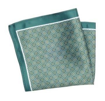 Zielona Poszetka Wzór Geometryczny