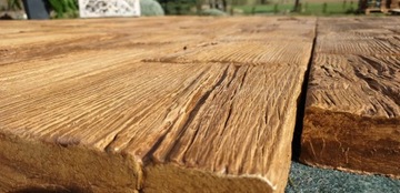 Бетонная доска, имитация дерева, терраса, сад, бетонное дерево