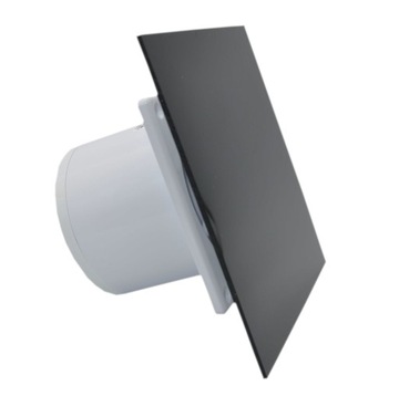Cichy Wentylator Łazienkowy Czarny Front fi 100mm