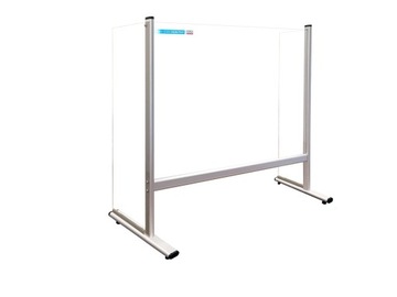 Osłona Ochronna plexi ze ściankami 100x65 stojak