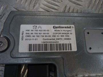 CITROEN DS4 ŘÍZENÍ MODUL START STOP 9678342280