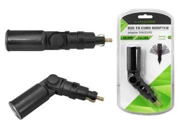 Переходник с вилкой DIN и розеткой EURO, сломанный