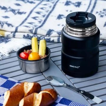Обеденный термос с ложкой Kinghoff KH-1459 0,5 л.