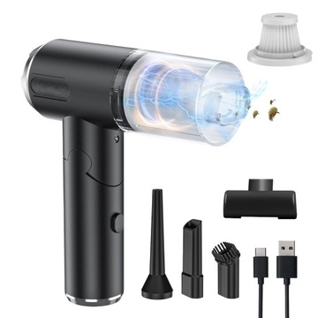 ODKURZACZ RĘCZNY SAMOCHODOWY BEZPRZEWODOWY 120W DO SAMOCHODU, DOMU