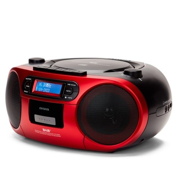 БУМБОКС ЗВУКОВОЙ RUNTER AIWA BBTC-660DAB/RD DAB+ BLUETOOTH CD FM БУДИЛЬНИК