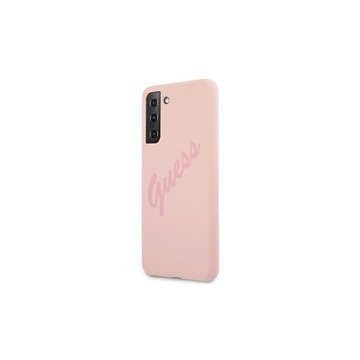Чехол Guess Script Vintage для Samsung Galaxy S21+ - розовый