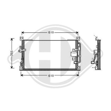 KONDENZÁTOR DO MITSUBISHI L200 96-06
