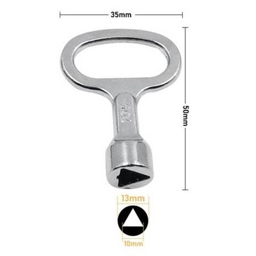 Ключ от шкафов управления - треугольник - технический - электрический