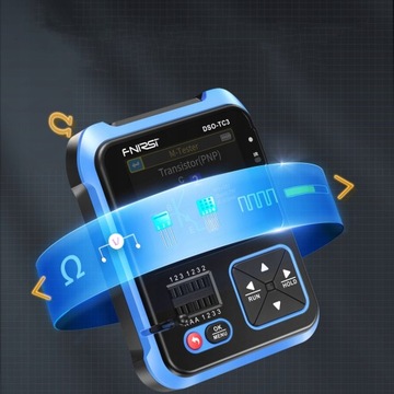 Осциллограф ТЕСТЕР ТРАНЗИСТОРОВ FNIRSI DSO-TC3 3в1