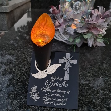 Солнечная солнечная светодиодная светодиода для могилы для могилы для дедушки
