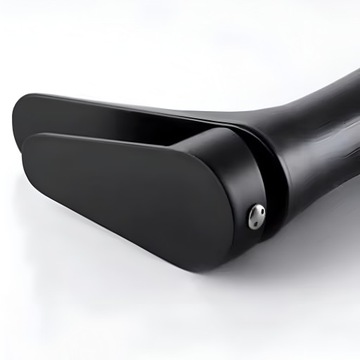 НАСТОЛЬНАЯ РАКОВИНА FATTER, МАТОВАЯ, НИЗКАЯ СТОЛЕШНИЦА DELVANT HANT, ЧЕРНЫЙ МАТОВЫЙ