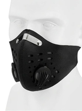 MASKA MASECZKA SPORTOWA ROWEROWA TWARZ CZARNA XL