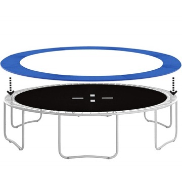 СИНИЙ ПРУЖИННЫЙ КРЫШОК + ВНЕШНЯЯ СЕТКА 305 СМ/10 ФУТОВ АКСЕССУАРЫ ДЛЯ БАТУТА