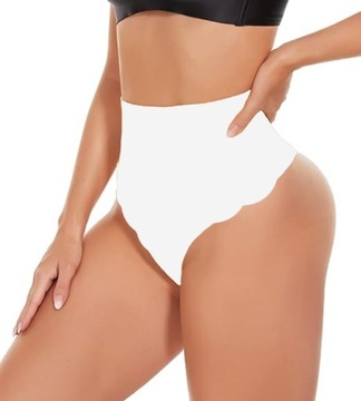 Majtki Wyszczuplające Brzuch Stringi Bielizna L/XL