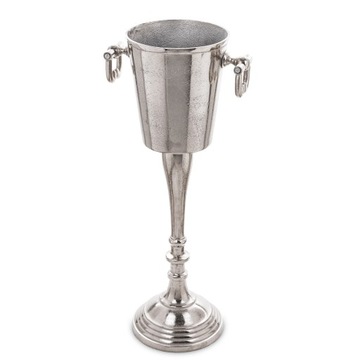 Wysoki Cooler do lodu szampana pojemnik na lód srebrny