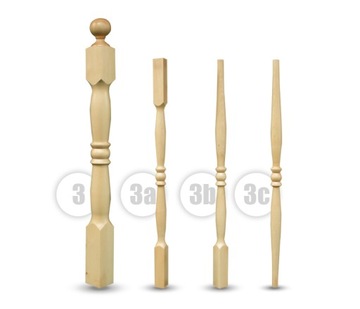 Tralka BUK balustrady BUKOWA drewniana tralki