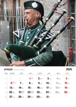 089 Календарь на 2025 год А3 Шотландия вертикальный 7 карточек