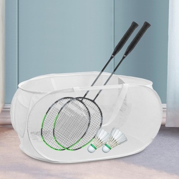 Складная сетчатая корзина для грязной одежды, складная корзина для белья, белые игрушки