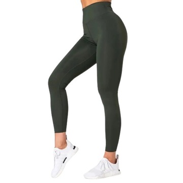 Legginsy DAMSKIE PUSH UP wysoki stan SPORTOWE elastyczne leginsy ICON