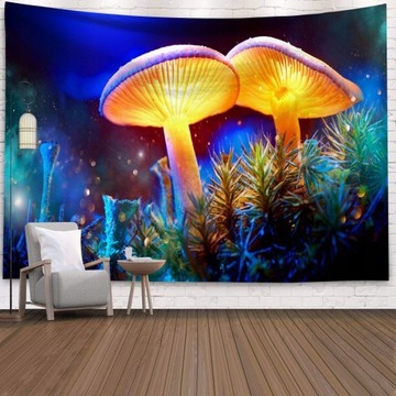 150*100cm gobelin Psychodeliczny grzyb Galaxy prze