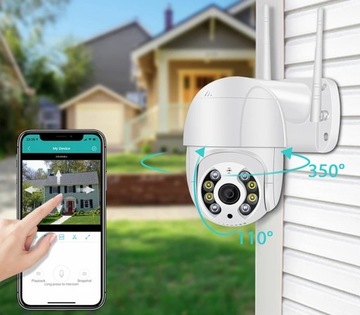 НАРУЖНАЯ КОММУТАЦИОННАЯ КАМЕРА WiFi IP 4x ZOOM 5Mpx 25 FPS Белый