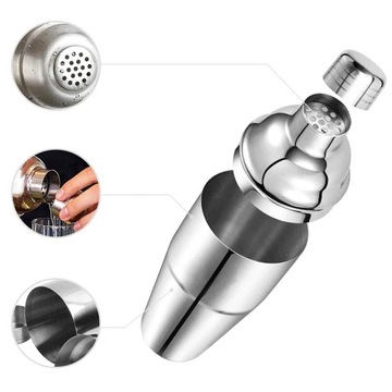 Барменский шейкер, 3 предмета, 550 мл