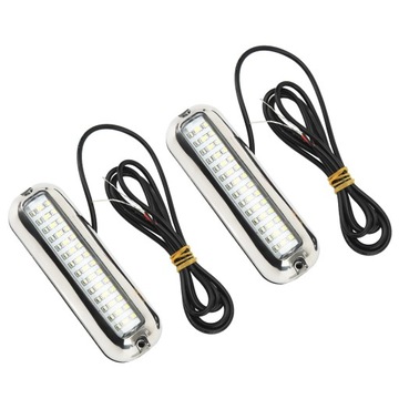 PODWODNE ŚWIATŁO DO ŁODZI WODOODPORNOŚĆ IP68 42LED NIEBIESKIE ŚWIATŁO