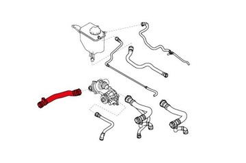 PŘÍVOD CHLADIČŮ BMW 5 E60 6 E63 4 17127540666