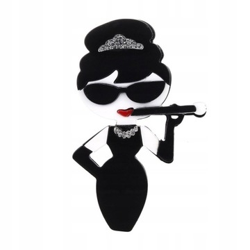 broszka przypinka Hepburn śniadanie u