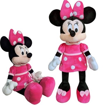 DUŻA MASKOTKA PLUSZOWA MYSZKA MINNIE ŚPIEWA MUZYKA POLSKU 42cm PRZYTULANKA