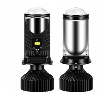 2x Soczewka H7 LED Projektor Bi-LED Żarówki Zestaw