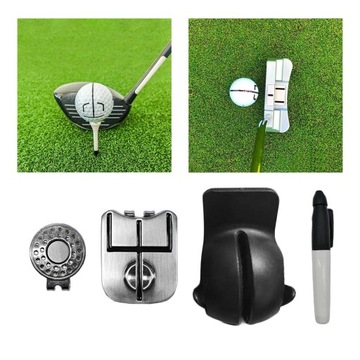 Zestaw znaczników do piłek golfowych Compact Practice Akcesoria do pól golfowych Prezent golfowy