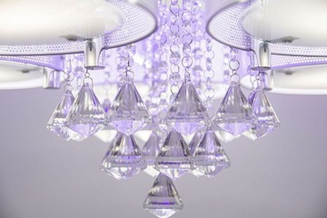 ANTILA Потолочный светильник 5x60Вт 27 LED белый пульт дистанционного управления кристаллы хром DRS8006/5 WH NET