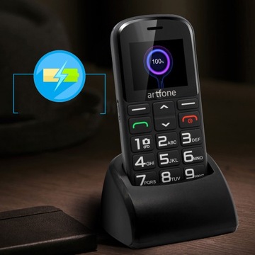 2G TELEFON KOMÓRKOWY DLA SENIORÓW BEZ UMOWY, DUAL SIM, Z DUŻYM PRZYCISKIEM