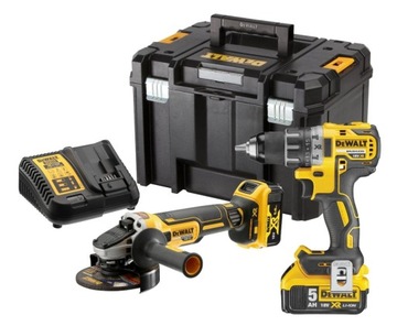 DCK2020P2T DEWALT Zestaw DCD791 DCG405 2x5Ah TsTAK