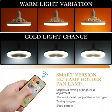 Lampa sufitowa z wentylatorem LED Pilot do domu