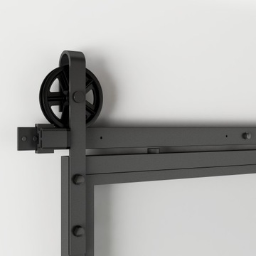 Раздвижные двери стеклянные чердак vobi 90x210 молоко