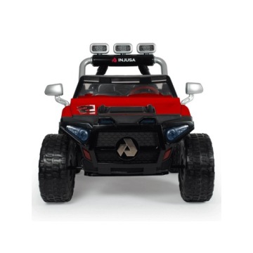 ДВУХМЕСТНЫЙ ВНЕДОРОЖНЫЙ СВЕТОДИОДНЫЙ АВТОМОБИЛЬ НА АККУМУЛЯТОРЕ 24 В ДЖИП ДЛЯ ДЕТЕЙ INJUSA