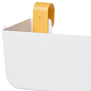 Подвесной прикроватный органайзер, ящик для хранения, прикроватная полка, с 2 крючками, белый