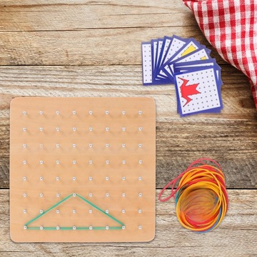 ДЕРЕВЯННАЯ ДОСКА ПО ГЕОМЕТРИИ РАЗВИВАЮЩИЕ ИГРУШКИ ДЛЯ ДЕТЕЙ