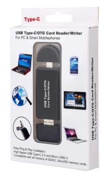 Устройство чтения карт памяти 5 в 1 USB-C USB MicroUSB TF MicroSD SD