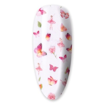 Folia Transferowa Do Paznokci Hybryd Żeli 100cm Spring Collection Nr2