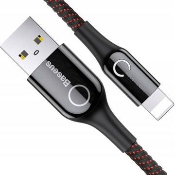 BASEUS MOCNY KABEL USB do APPLE LIGHTNING 2.4A 1M